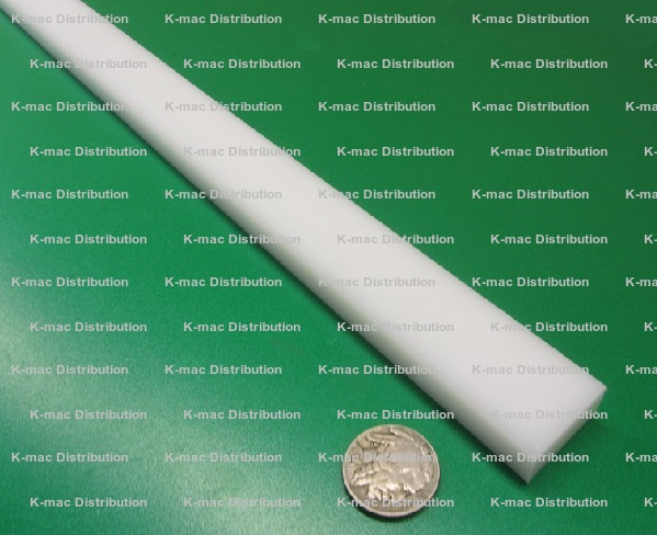 White HDPE High Density Polyethylene Rectangular Bar 1.50 11/2 x 2.00 2 x 48 1 pc KBS-730-21-11 0 