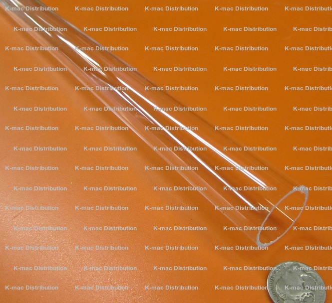 941 1 Foot of Polycarbonate Round Clear Tube/Tubing 1.00 OD x .875 ID x .063 Wall 