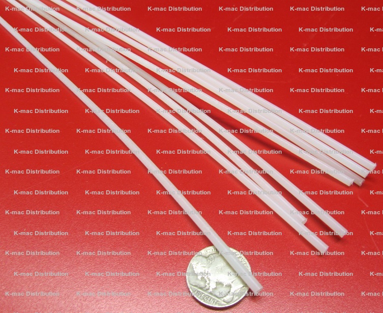 FDA compliant Opaque Off-White 2 Diameter Standard Tolerance Nylon 6/6 Round Rod 12 Length 