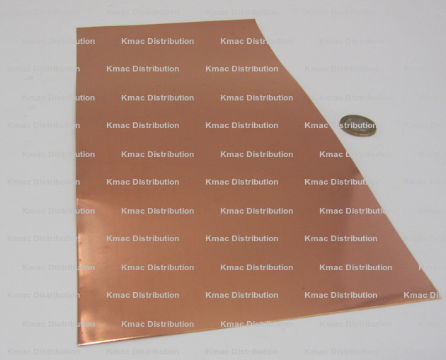 ASTM B152 OnlineMetals 36 Width Mill 1/8-1/4 Hard Temper 110 Copper Sheet 48 Length Finish 0.125 Thickness Unpolished 