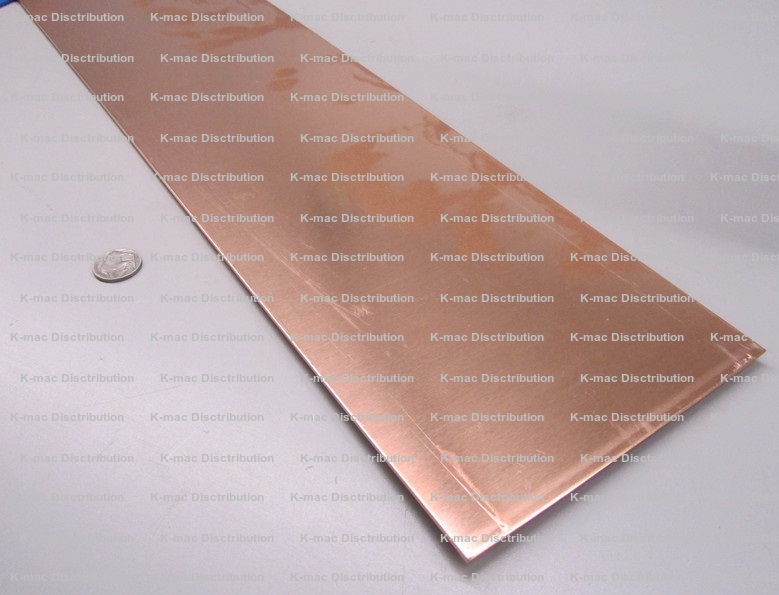 Copper Sheet 10 mil/ 30 gauge tooling metal roll 6 X 4' CU110 ASTM B-152