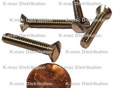 18-8 Stainless Steel Oval Head Slotted Drive Machine Screws